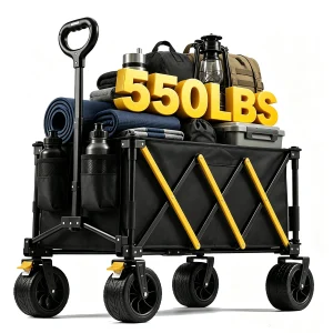 ，All Terrain 360°Wheels Utility Cart, Outdoor Use