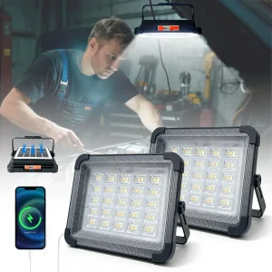 Portable LED Solar Floodlight Rechargeable 500W