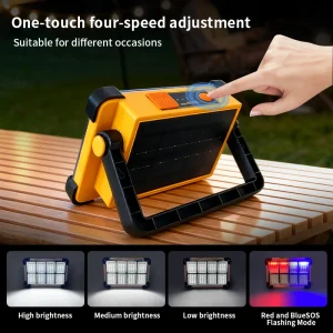 Solar Rechargeable Multifunctional LED Work Light